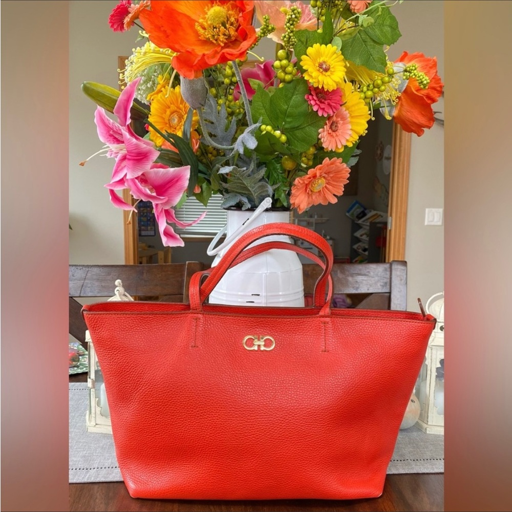 Salvatore Ferragamo Bice handbag , orange tote